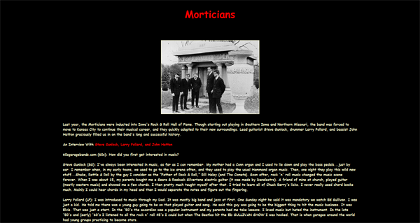 BEYOND THE BEAT GENERATION - MORTICIANS Interview