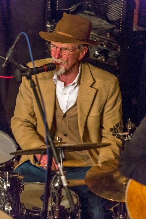 Ned on the drums